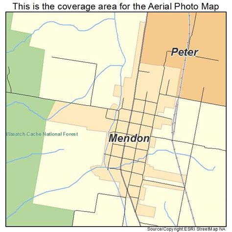 Aerial Photography Map of Mendon, UT Utah