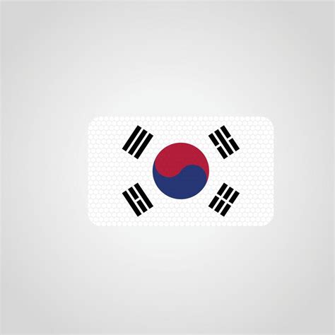 South Korea Flag Vector 12943016 Vector Art at Vecteezy