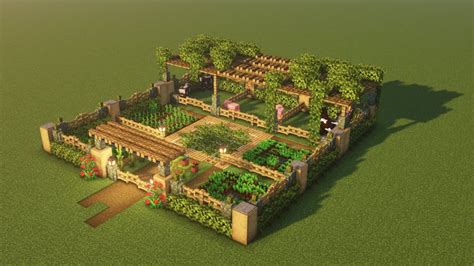 Minecraft: Garden Base | Tutorial - YouTube