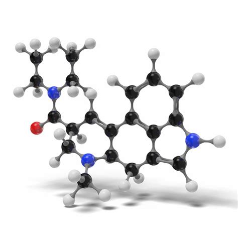 3D lsd molecule c20h25n3o modeled - TurboSquid 1551207