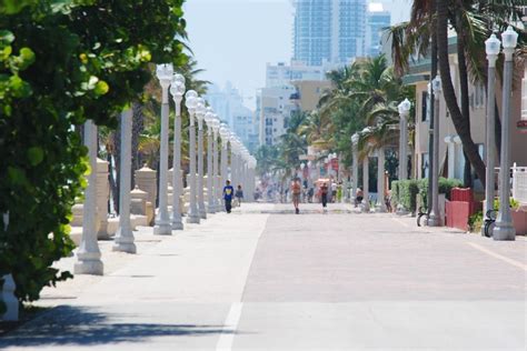 View of the Boardwalk at Hollywood beach, Fl. | Hollywood beach, Spring ...