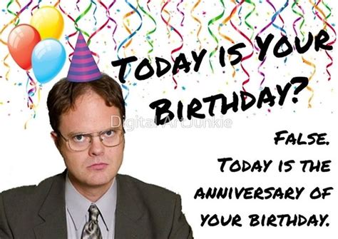 The Office, Dwight Schrute birthday Greeting Card by Willow Days ...