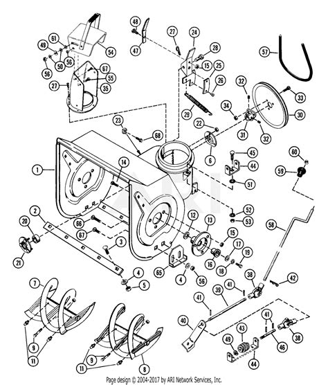 Ariens Snow Blower Parts Diagram - Heat exchanger spare parts