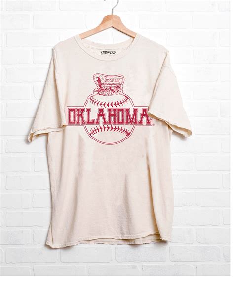 OU Sooners Mascot Baseball Off White Thrifted Tee – shoplivylu