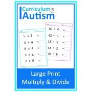 Large Print Addition & Subtraction to 20 Worksheets - Worksheets Library