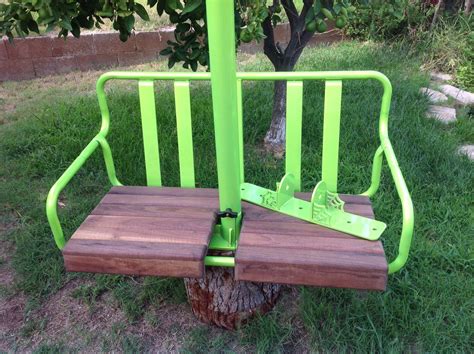 #skiliftchair | Wooden swing chair, Ski lift chair, Outdoor decor