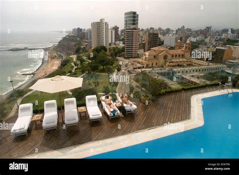 Miraflores Park Hotel chain Orient Express Belmond. Lima. Peru. On Stock Photo, Royalty Free ...
