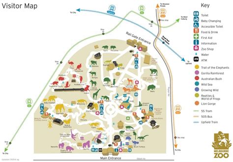 Melbourne Zoo map - Ontheworldmap.com