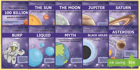 Space Facts Posters (teacher made)