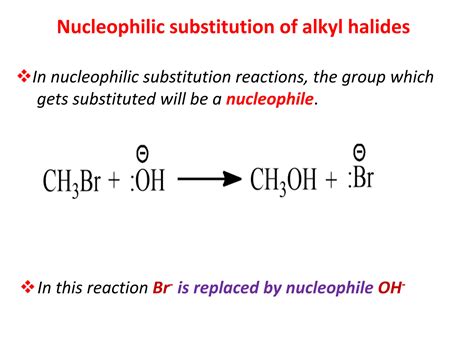 SOLUTION: Nucleophilic substitution reactions of alkyl halides - Studypool