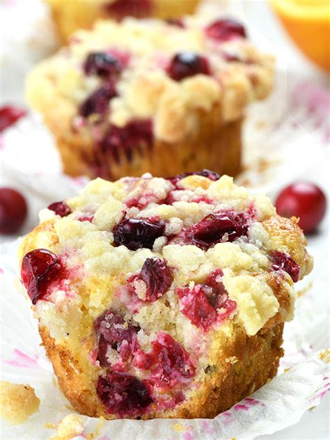 Cranberry Orange Muffins with Streusel Topping - OMG Chocolate Desserts