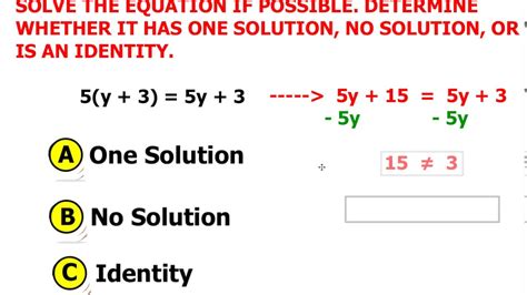 One Solution Equation - Tessshebaylo