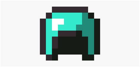 Minecraft Diamond Helmet Transparent, HD Png Download - kindpng