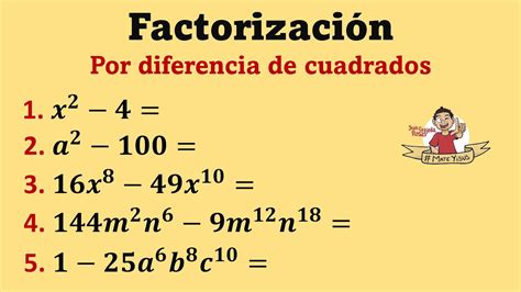 Cu Ndo Usar Diferencia De Cuadrados Ejemplos Resueltos La Prof Hot ...