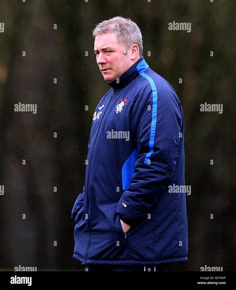 Rangers' manager Ally McCoist during the training session at Murray ...