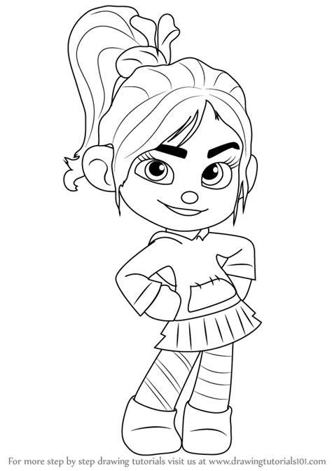 Wreck It Ralph Coloring Pages Vanellope