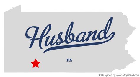 Map of Husband, PA, Pennsylvania