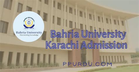 Bahria University Karachi Admission 2022