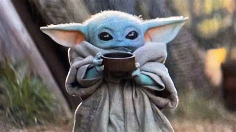 Baby Yoda With Cup Grogu Star Wars, HD wallpaper | Peakpx