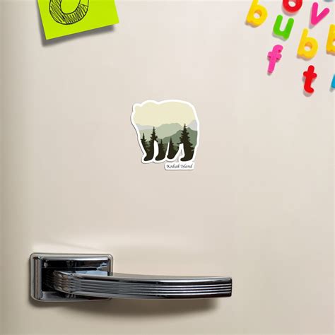 "Kodiak Island Bear Silhouette" Magnet for Sale by brad1st | Redbubble