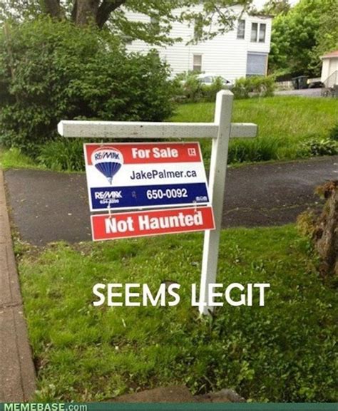 funny haunted house for sale, sign - Dump A Day