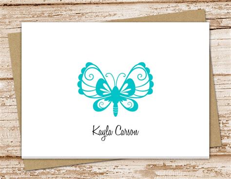 Personalized butterfly note cards . butterfly notecards . | Etsy