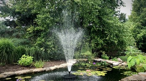 Custom Pro Floating Pond Fountain - Aerator - LED Lights, White, Multi-color