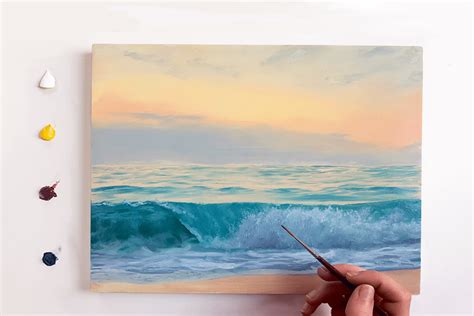 How to Paint an Ocean Sunset