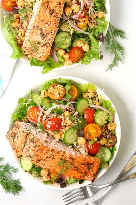 Protein-Packed Salmon Bowl - The Domestic Geek