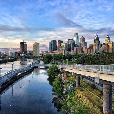 Philadelphia Skyline at Sunset