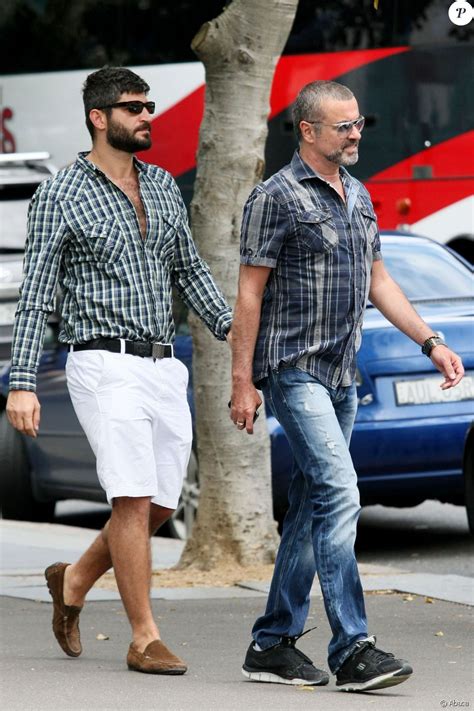 George Michael et Fadi Fawaz à Sydney, le 13 février 2012. - Purepeople