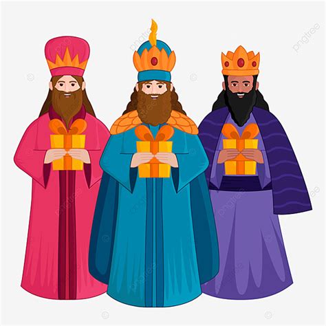 Biblical Magi Vector Art PNG, Reyes Magos Epiphany Christian Festival ...