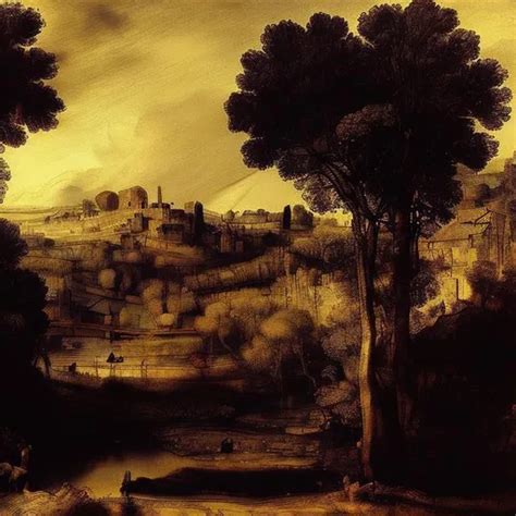 landscape by rembrandt