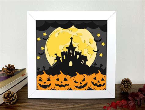 Halloween Shadow Box Svg Graphic by Alleylightbox · Creative Fabrica