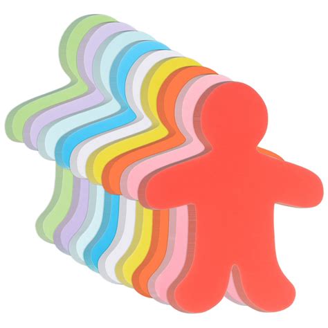 Buy 72 Pieces People Cutouts Paper People Shape Cut-Outs Assorted Color Person Shape Cutouts ...