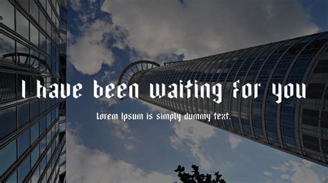 I have been waiting for you Font : Download Free for Desktop & Webfont