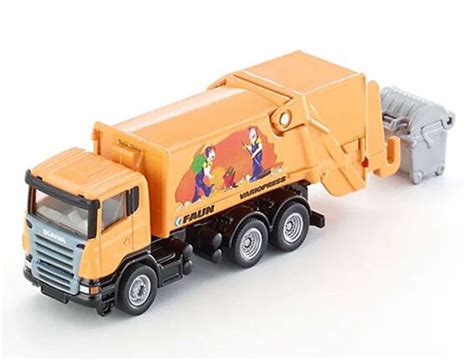 1:87 Scale Kids Yellow SIKU 1890 Diecast Garbage Dump Truck Toy ...