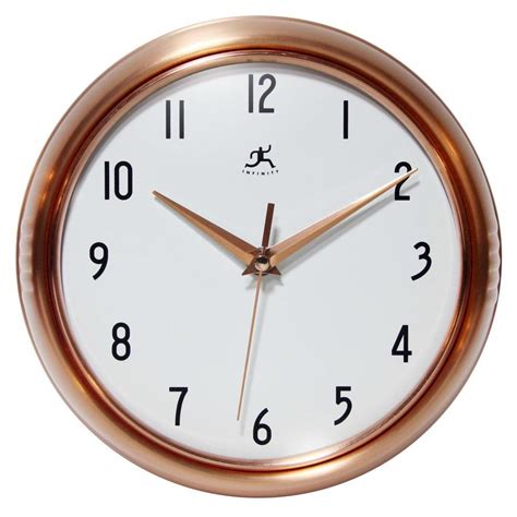 Infinity Instruments Copper Retro Wall Clock at Lowes.com