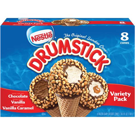 Nestle NESTLE DRUMSTICK Variety Pack Frozen Dairy Dessert Cones 36.8 FL OZ BOX - Food & Grocery ...