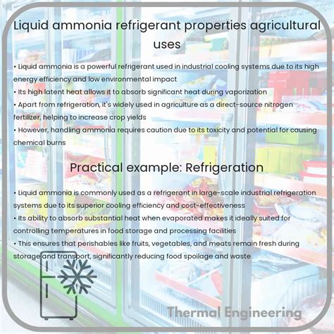 Liquid Ammonia | Refrigerant Properties, Agricultural Uses