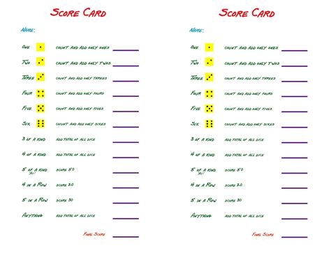 28 Printable Yahtzee Score Sheets & Cards (101% FREE) ᐅ TemplateLab