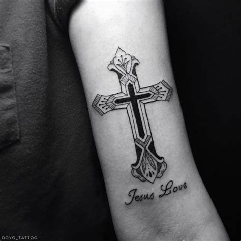 150 Popular Cross Tattoo Designs For Men And Women cool | Cross tattoo for men, Cross tattoo ...