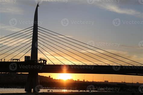 Golden Horn Metro Bridge in Istanbul, Turkey 10296574 Stock Photo at ...