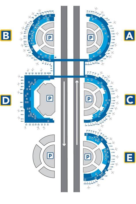 Dfw Terminal E Map - Zoning Map