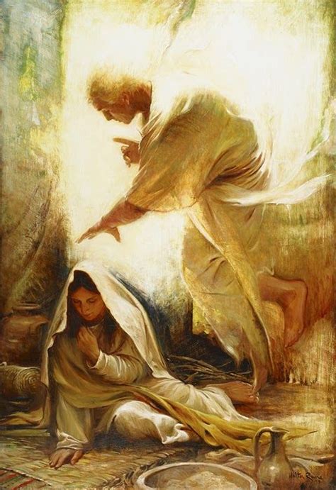 The annunciation | Lds art, Annunciation, Angel