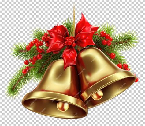 Christmas Bells Isolated on Transparent Background | Premium AI-generated PSD