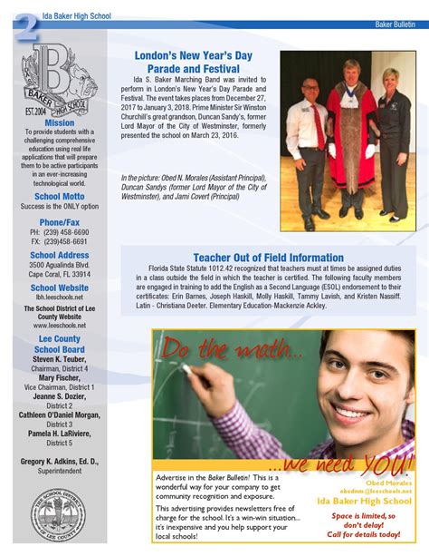 Ida S. Baker High School Newsletter by Academy Publishing, Inc. - Issuu