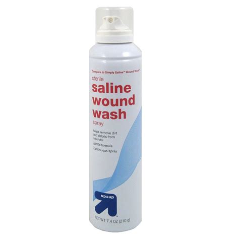 Saline Wound Wash - 7.4oz - up & up™ | Antiseptic, Wound spray, Saline ...