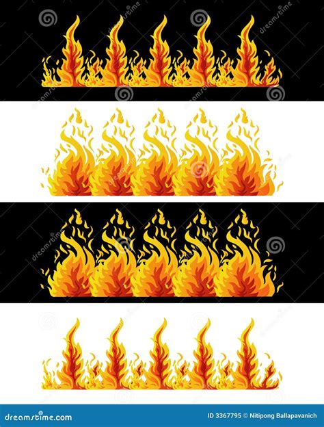 Fire Elements stock vector. Illustration of colorful, decorative - 3367795