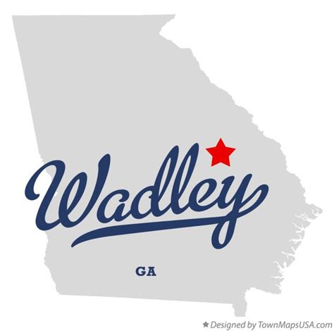 Map of Wadley, GA, Georgia